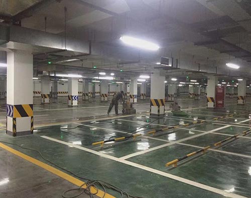 東郊記憶城地下車庫(kù) 金剛砂加固化劑已完工